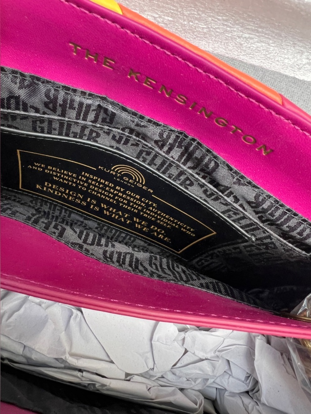 KURT GEIGER Kensington Rainbow Leather convertible bag - Picture 12 of 16
